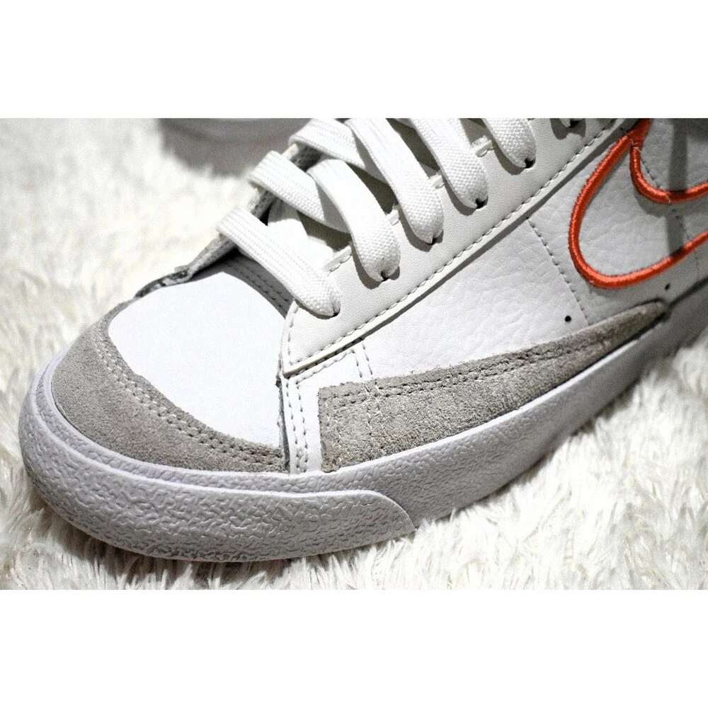 Nike Blazer Mid ’77 Vintage White Leather & Double Swoosh (DJ0265-100) - Size 7Y